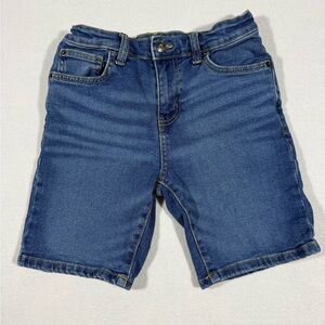Cat & Jack Girls’ Jean Shorts Snap Front Super Stretch Adjustable Size 10 EUC
